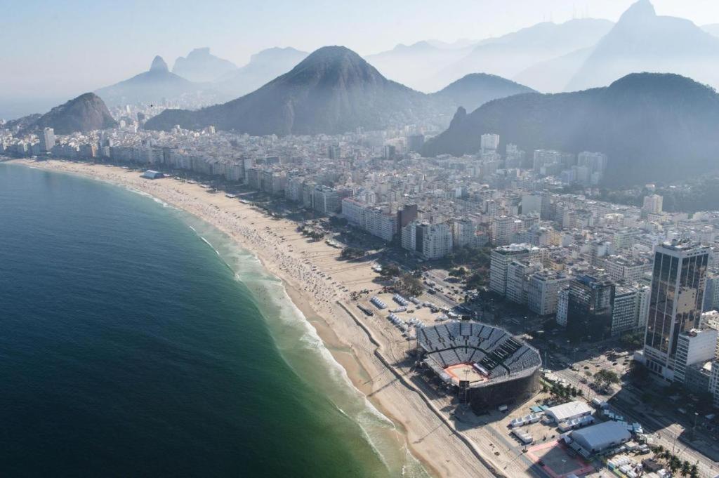 Apartamento Completo Na Praia De Copacabana 02 Quartos Com Vista Lateral Mar Em Andar Alto, Ar, Wifi , Netflix, Pauloangerami Rmvc18 Rio de Janeiro Exteriör bild