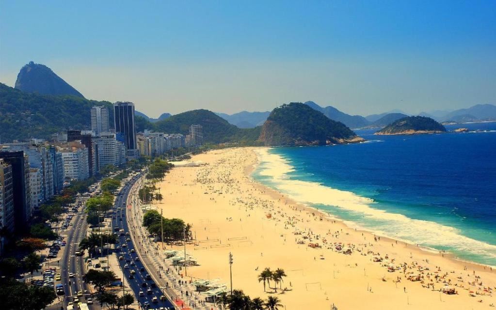 Apartamento Completo Na Praia De Copacabana 02 Quartos Com Vista Lateral Mar Em Andar Alto, Ar, Wifi , Netflix, Pauloangerami Rmvc18 Rio de Janeiro Exteriör bild