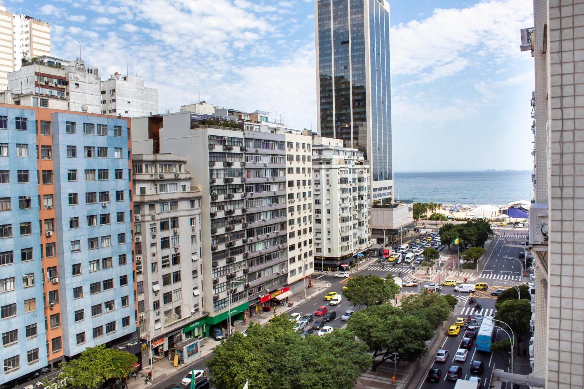 Apartamento Completo Na Praia De Copacabana 02 Quartos Com Vista Lateral Mar Em Andar Alto, Ar, Wifi , Netflix, Pauloangerami Rmvc18 Rio de Janeiro Exteriör bild