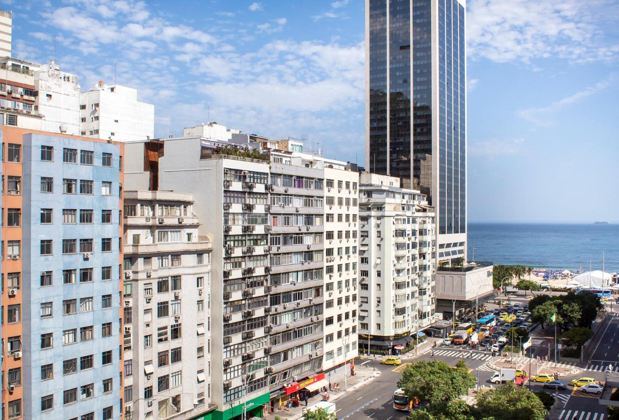 Apartamento Completo Na Praia De Copacabana 02 Quartos Com Vista Lateral Mar Em Andar Alto, Ar, Wifi , Netflix, Pauloangerami Rmvc18 Rio de Janeiro Exteriör bild