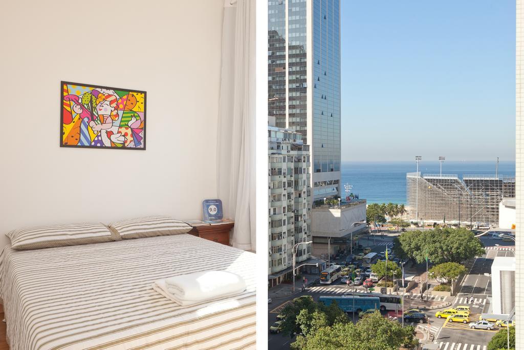 Apartamento Completo Na Praia De Copacabana 02 Quartos Com Vista Lateral Mar Em Andar Alto, Ar, Wifi , Netflix, Pauloangerami Rmvc18 Rio de Janeiro Exteriör bild